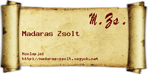 Madaras Zsolt névjegykártya